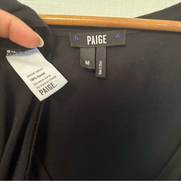 PAIGE Black Tank Top Size Medium - Picture 5 of 11